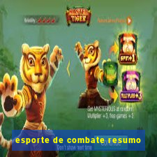 esporte de combate resumo